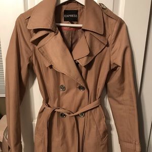 Express tan trench coat (XS)